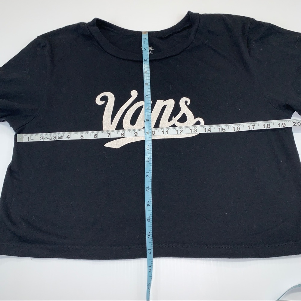 Black and White Vans Logo T-shirt or Crop Tee - Picture 6 of 6